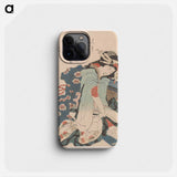 A comparison of Genroku poems and shells - Katsushika Hokusai Phone Case.