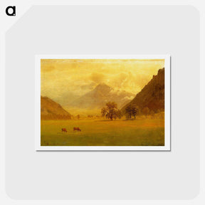アートポストカード-Rhone Valley - アルバート ビアスタット Postcard.