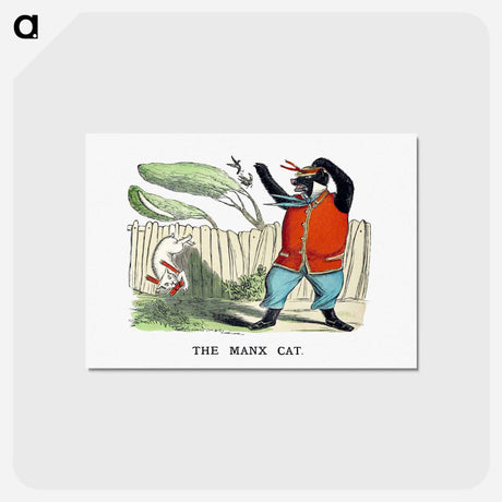アートポストカード-Manx Cat
 - 大英図書館 Postcard.