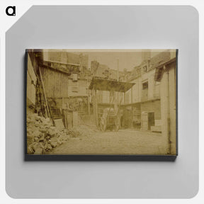 アートパネル-Dépendence de l'Hotel Royal Saint-Paul 13 Rue des Lions
 - ウジェーヌ アジェ Canvas.