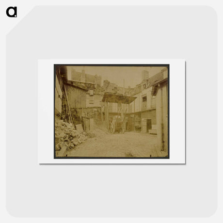 アートポストカード-Dépendence de l'Hotel Royal Saint-Paul 13 Rue des Lions
 - ウジェーヌ アジェ Postcard.