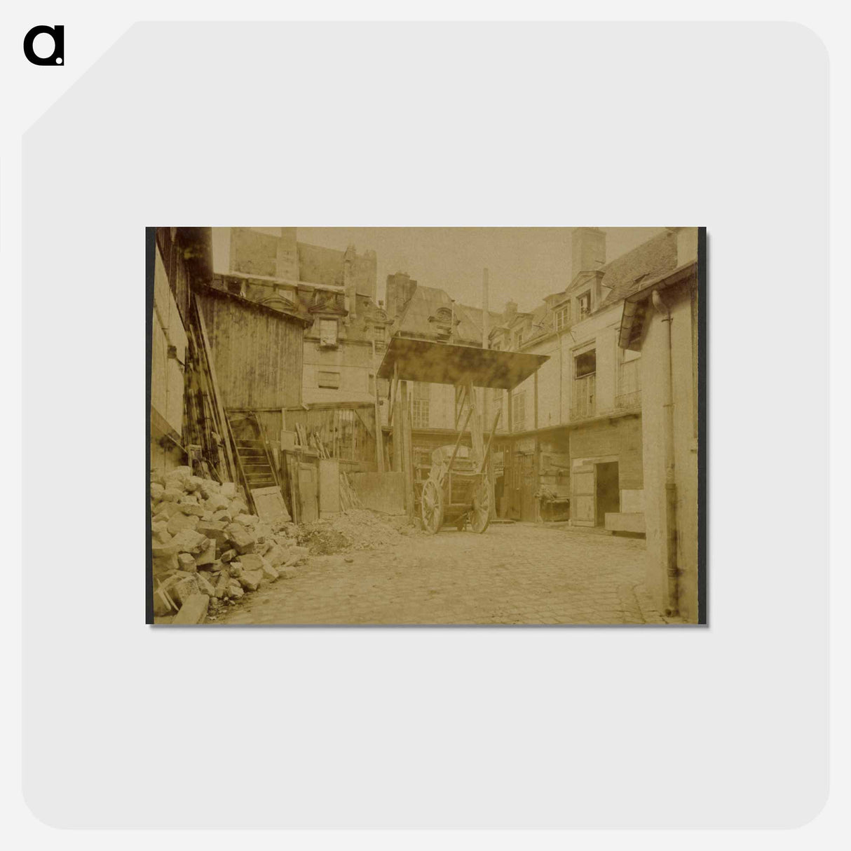 アートポストカード-Dépendence de l'Hotel Royal Saint-Paul 13 Rue des Lions
 - ウジェーヌ アジェ Postcard.