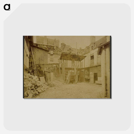 アートポストカード-Dépendence de l'Hotel Royal Saint-Paul 13 Rue des Lions
 - ウジェーヌ アジェ Postcard.