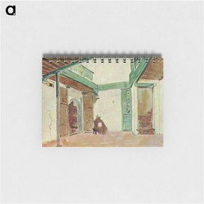アートメモ帳-Moroccan courtyard - ウジェーヌ ドラクロワ Memo.