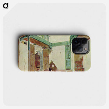Moroccan courtyard - ウジェーヌ ドラクロワ Phone Case.