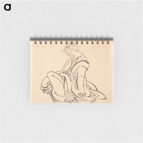 アートメモ帳-Seated Woman - 葛飾 北斎 Memo.