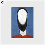 Head of Peasant - カジミール マレーヴィチ Postcard.