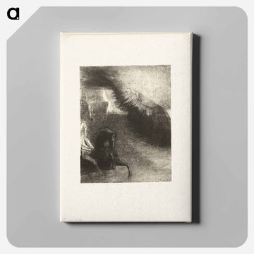 Pilgrim of the Sublunary World - オディロン ルドン Canvas.