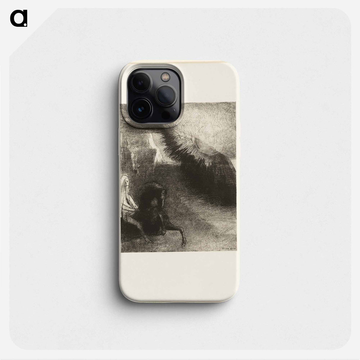 Pilgrim of the Sublunary World - Odilon Redon Phone Case.