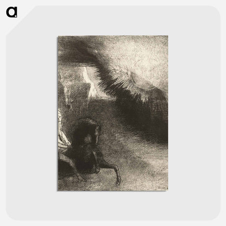 アートポストカード-Pilgrim of the Sublunary World - オディロン ルドン Postcard.