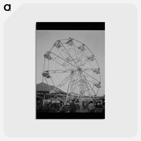 アートポストカード-Carnival Ride, Klamath Falls
 - ラッセル リー Postcard.