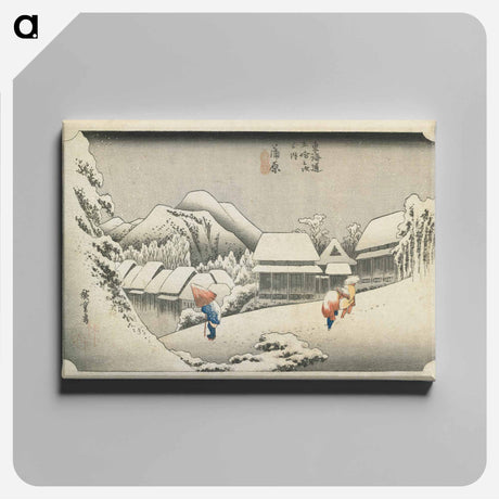 アートパネル-Kanbara: Night Snow
 - 歌川 広重 Canvas.