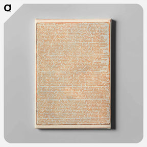 アートパネル-Jerusalem, Plate 86, "I see thy Form...." - ウィリアム ブレイク Canvas.
