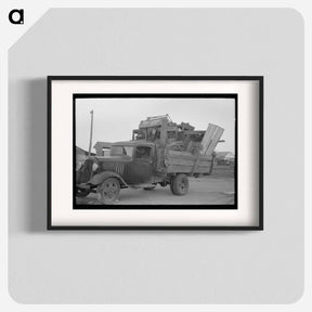 アートポスター-Truckload of Belongings
 - ラッセル リー Poster.