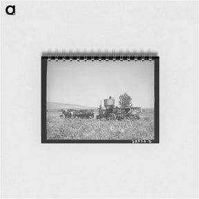 アートメモ帳-Horse-Drawn Combine
 - ラッセル リー Memo.