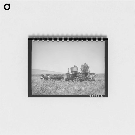 アートメモ帳-Horse-Drawn Combine
 - ラッセル リー Memo.