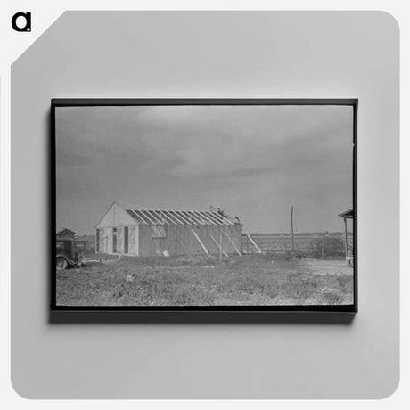 アートパネル-Barn Erection
 - ラッセル リー Canvas.