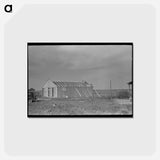 アートポストカード-Barn Erection
 - ラッセル リー Postcard.