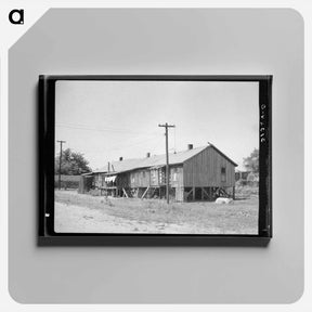 アートパネル-Riverside Houses, Caruthersville
 - ラッセル リー Canvas.