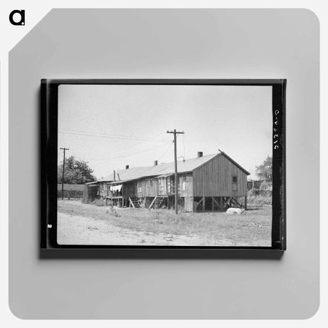 アートパネル-Riverside Houses, Caruthersville
 - ラッセル リー Canvas.
