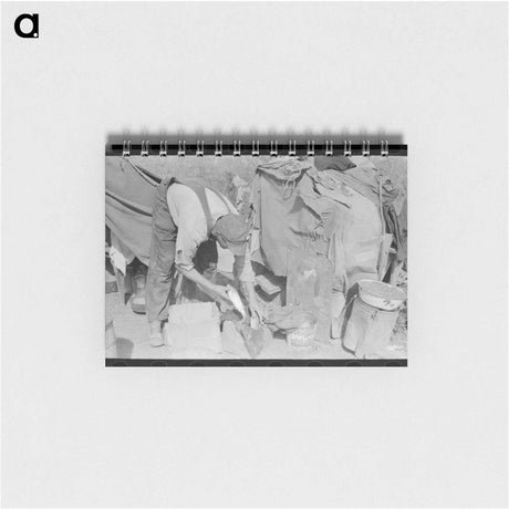 アートメモ帳-Cleaning Fish, Mercedes, Texas
 - ラッセル リー Memo.