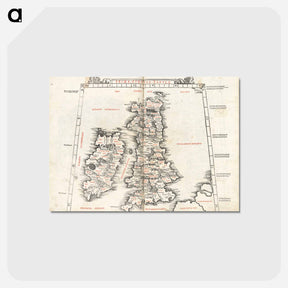 アートポストカード-Prima Europae tabula
 - ボストン公共図書館 Postcard.