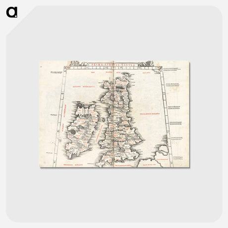 アートポストカード-Prima Europae tabula
 - ボストン公共図書館 Postcard.