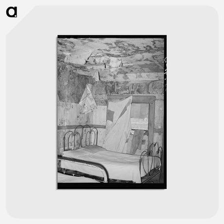 アートポストカード-Muskogee County Bedroom
 - ラッセル リー Postcard.