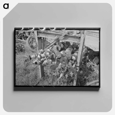 アートパネル-Crankshaft Junkyard
 - ラッセル リー Canvas.