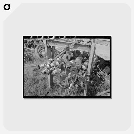 アートポストカード-Crankshaft Junkyard
 - ラッセル リー Postcard.