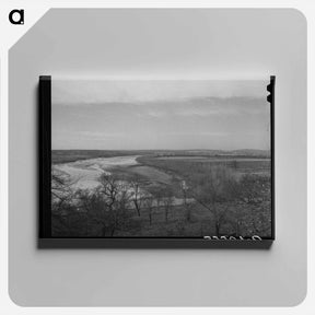 アートパネル-The Canadian River, McIntosh County, Oklahoma
 - ラッセル リー Canvas.