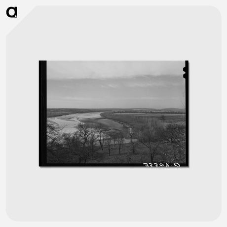 アートポストカード-The Canadian River, McIntosh County, Oklahoma
 - ラッセル リー Postcard.