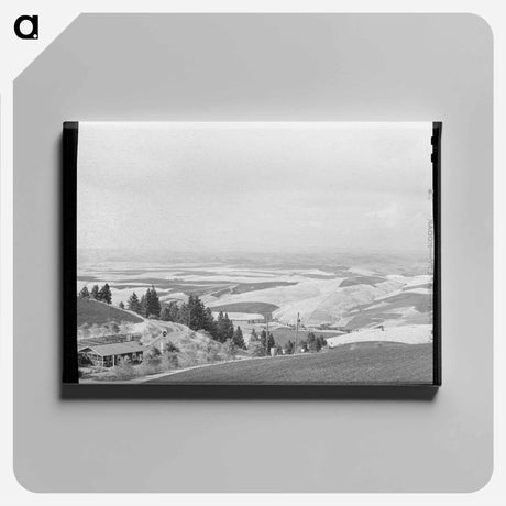 アートパネル-Wheat Fields from Winchester Hill
 - ラッセル リー Canvas.