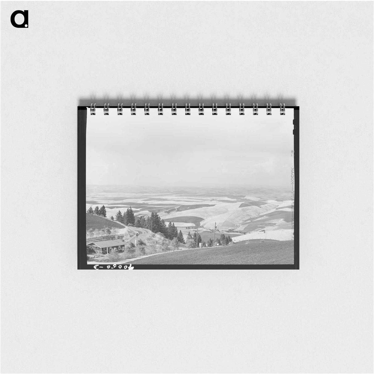 アートメモ帳-Wheat Fields from Winchester Hill
 - ラッセル リー Memo.