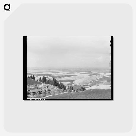 アートポストカード-Wheat Fields from Winchester Hill
 - ラッセル リー Postcard.