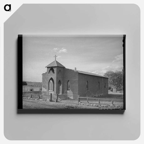 アートパネル-Church, Concho, Arizona
 - ラッセル リー Canvas.