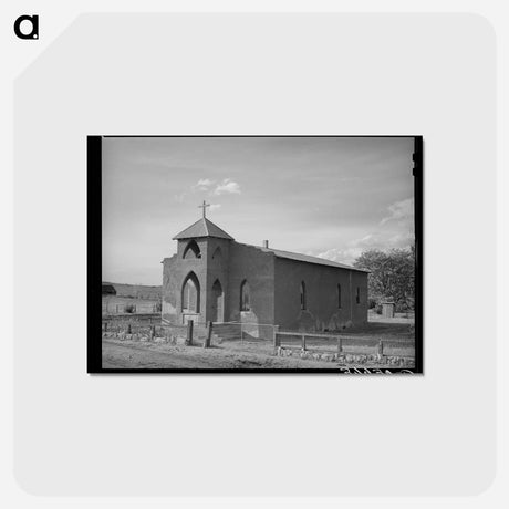 アートポストカード-Church, Concho, Arizona
 - ラッセル リー Postcard.
