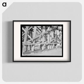 アートポスター-Cowlitz Railroad Trestle
 - ラッセル リー Poster.