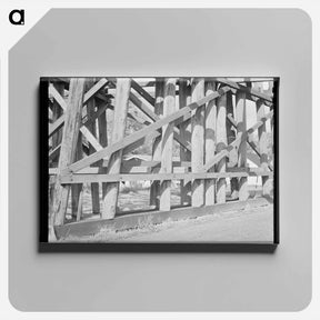 アートパネル-Cowlitz Railroad Trestle
 - ラッセル リー Canvas.