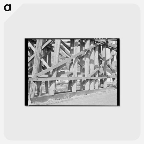 アートポストカード-Cowlitz Railroad Trestle
 - ラッセル リー Postcard.
