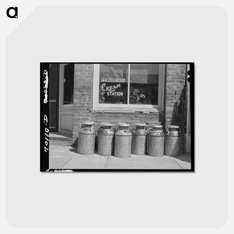 アートポストカード-Cream Cans, Genesee
 - ラッセル リー Postcard.