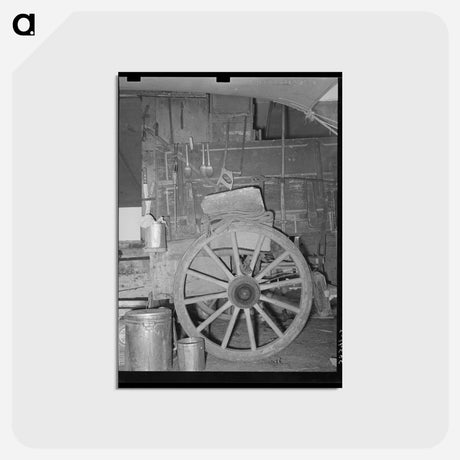 アートポストカード-Chuck Wagon Side View
 - ラッセル リー Postcard.