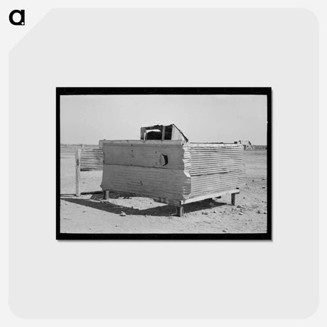 アートポストカード-Privy for Spinach Cutters
 - ラッセル リー Postcard.
