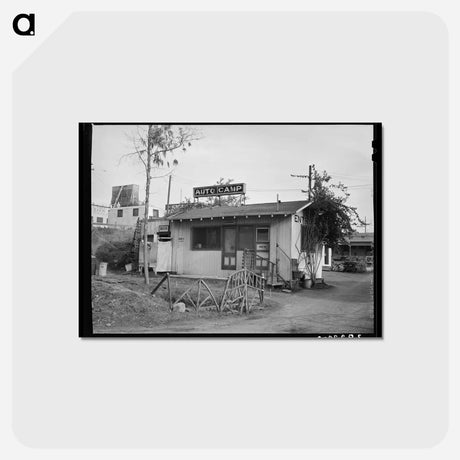 アートポストカード-Trailer Camp Sanitary Facilities
 - ラッセル リー Postcard.