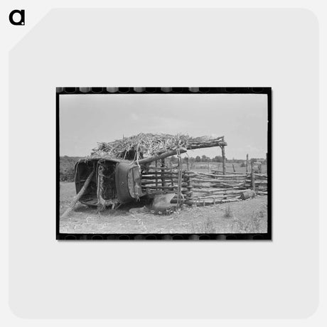 アートポストカード-Hogpen of Tenant Farmer
 - ラッセル リー Postcard.