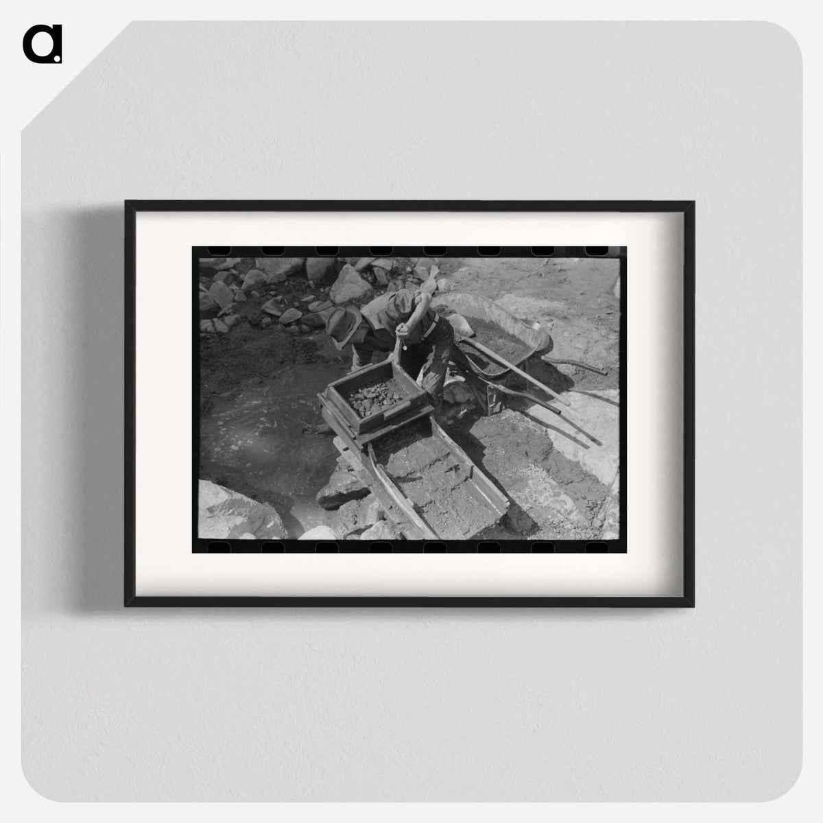 Gold Prospector's Rocker - ラッセル リー Poster. – artgraph.