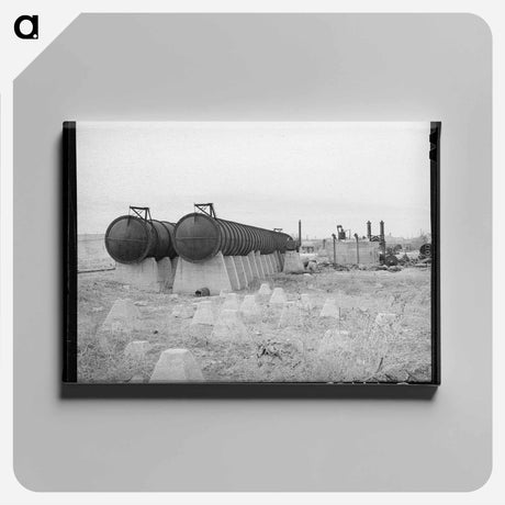 アートパネル-Big Spring Cotton Gin Wreckage
 - ラッセル リー Canvas.