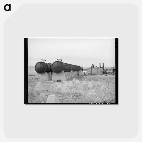 アートポストカード-Big Spring Cotton Gin Wreckage
 - ラッセル リー Postcard.
