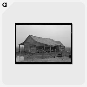 アートポストカード-Sharecropper's Barn
 - ラッセル リー Postcard.