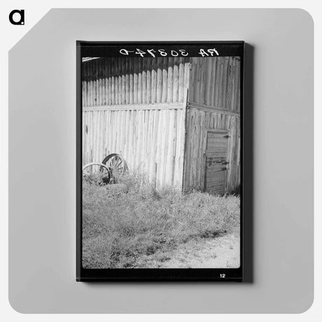 アートパネル-Log Barn, Ericsburg
 - ラッセル リー Canvas.